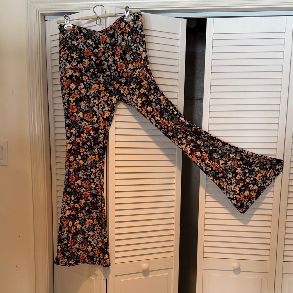 Women’s Floral Bell Bottom Pants